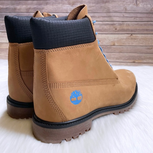 Timberland Men’s Premium 6 Inch Waterproof Wheat Boots - Picture 2 of 7